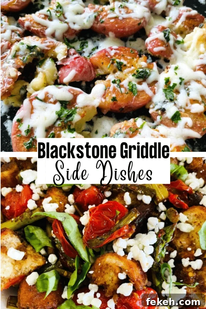 Blackstone Garlic Ranch Zucchini with Roasted Tomatoes 13 Blackstone Griddle Side Dishes