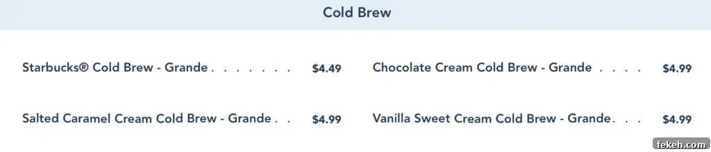 Main Street Bakery: Fresh Breads, Pastries & Local Favorites 4 Cold Brew coffee menu.