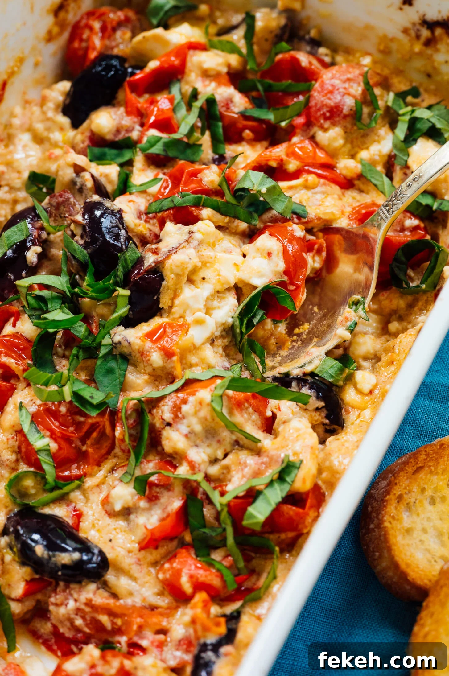 Creamy Baked Feta and Roasted Cherry Tomato Dip 5 cherry tomato feta dip recipe