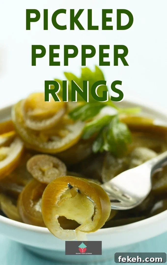 Tangy Pickled Pepper Rings Recipe for Zesty Snacks and Toppings 4 Pickled Pepper Rings - pickled pepper rings ready to serve