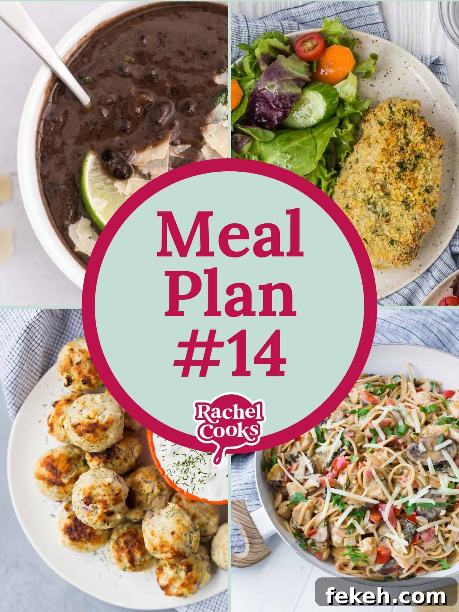 Instant Pot Black Bean Soup with Soaked or Dry Beans 11 Meal plan graphic.