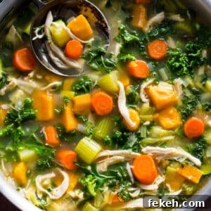 Leftover Turkey Sweet Potato Kale Soup Whole30 Paleo Primal Gourmet Easy Leftovers Thanksgiving Recipe