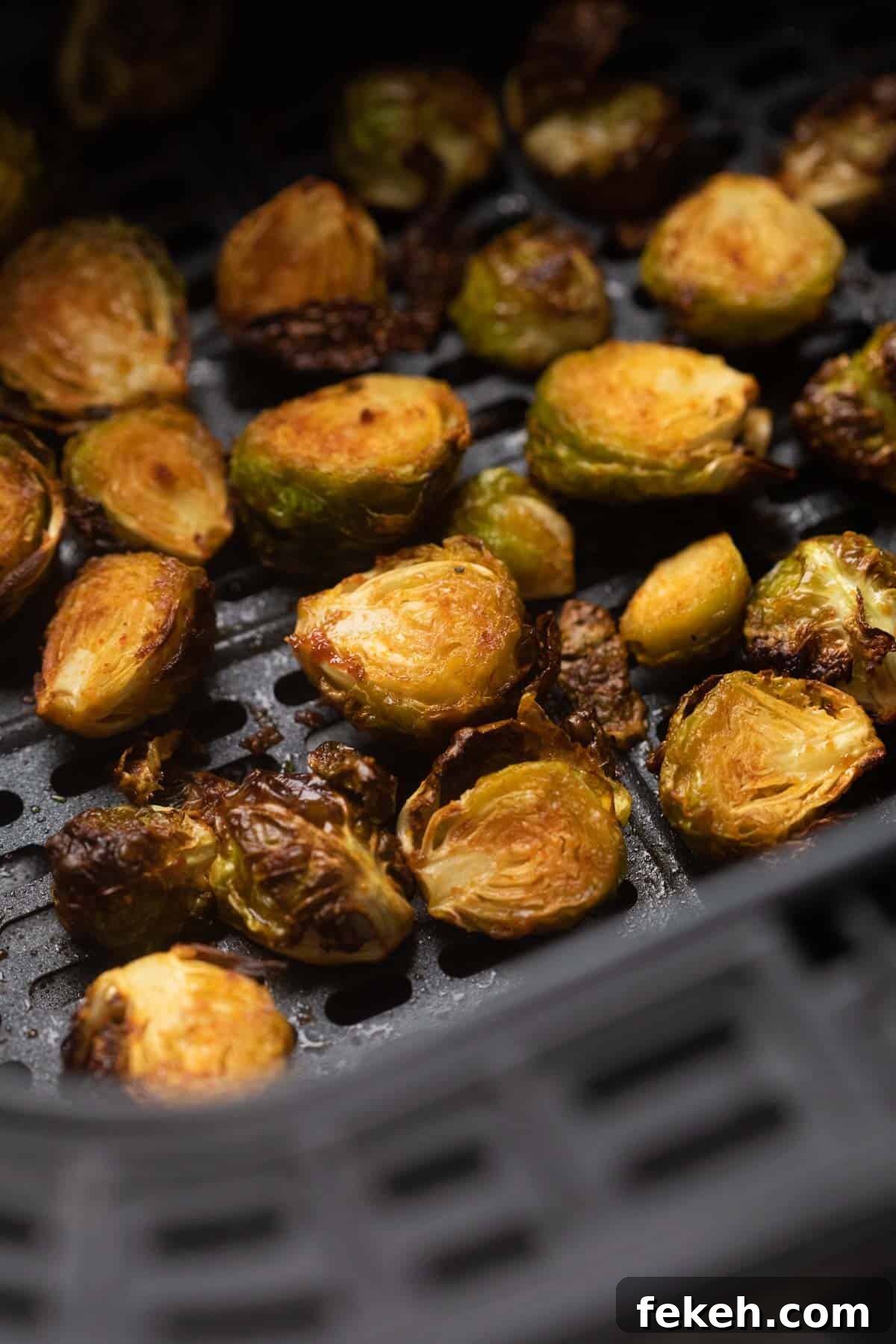 Air Fryer Guide: What It Is, How It Works & Top Recipes 4 Picture of Brussel Sprouts roasted in the air fryer