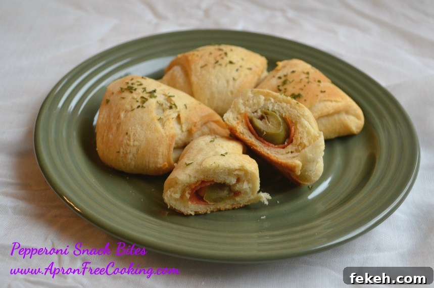 Pepperoni Snack Bites: Quick Party Appetizers Recipe 2 Amazing Pepperoni Snack Bites with olives and cream cheese