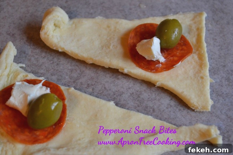 Pepperoni Snack Bites: Quick Party Appetizers Recipe 8 Pepperoni Olive Snack Bites 2