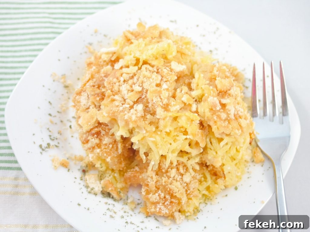 Cheesy Spaghetti Squash Casserole with Garlic Herb Crust 8 spaghetti squash casserole