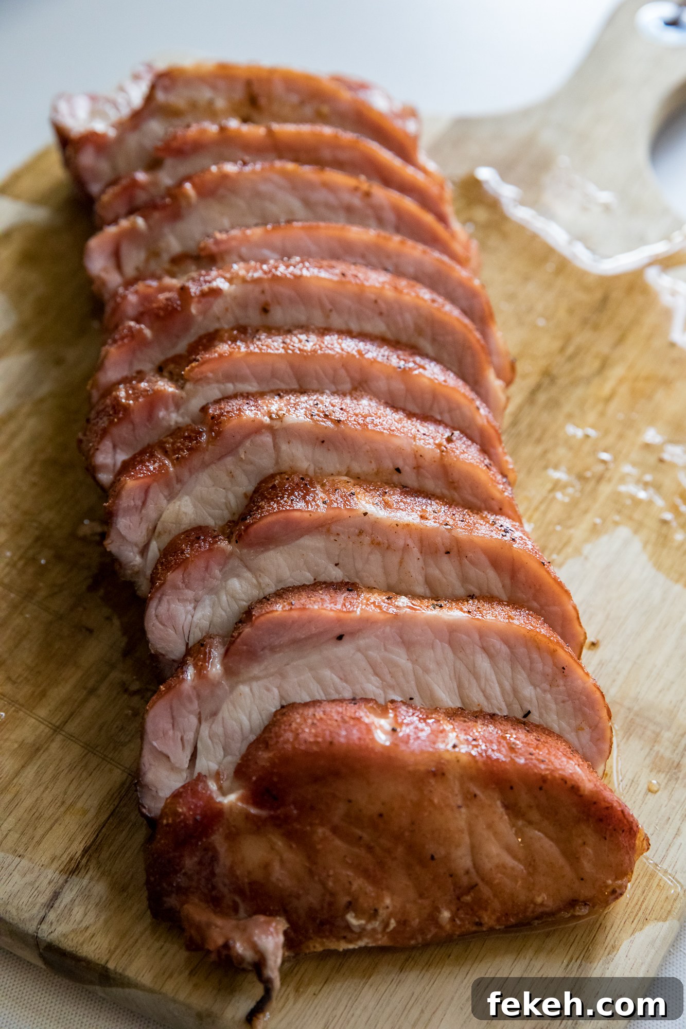 Smoked Pork Loin on a Traeger: Juicy Wood-Fired Recipe 4 Pork Loin Closeup