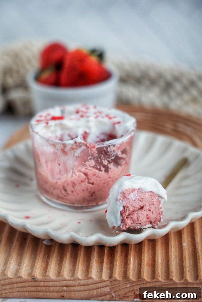 Strawberry Mousse Recipe (Paleo & Vegan) 2 a jar of healthy strawberry mousse.