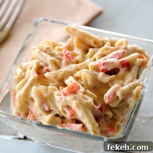 Creamy Pimento Cheese Penne Pasta Recipe 2 img 466 5