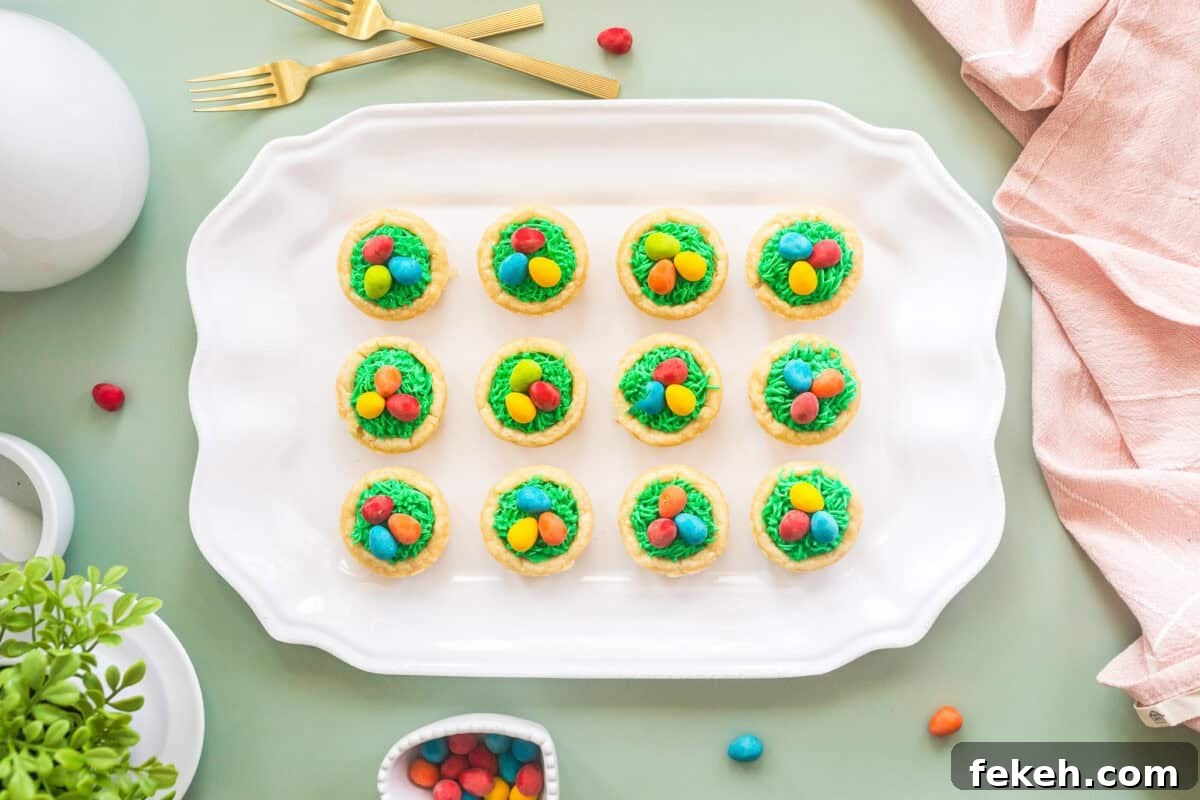 Easter Cookie Recipes for Spring Baking and Festive Treats 7 easter cookie cups lined on plate