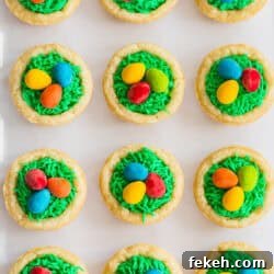 Easter Cookie Recipes for Spring Baking and Festive Treats 8 Easter cookie cups lined up on plate