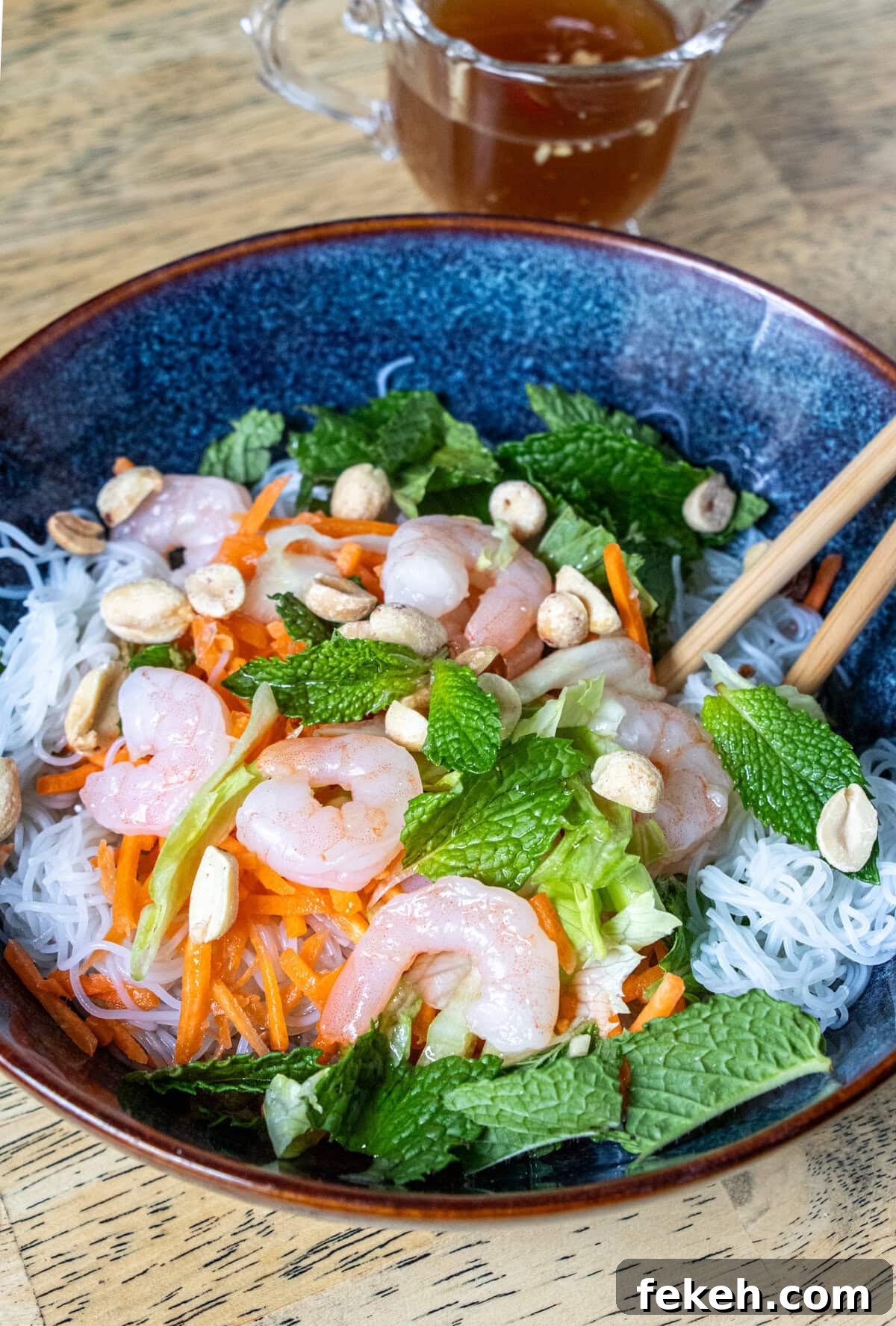Bún Tôm Vietnamese Rice Noodle Salad with Grilled Shrimp 2 Vietnamese Bun Noodle Salad with Shrimp