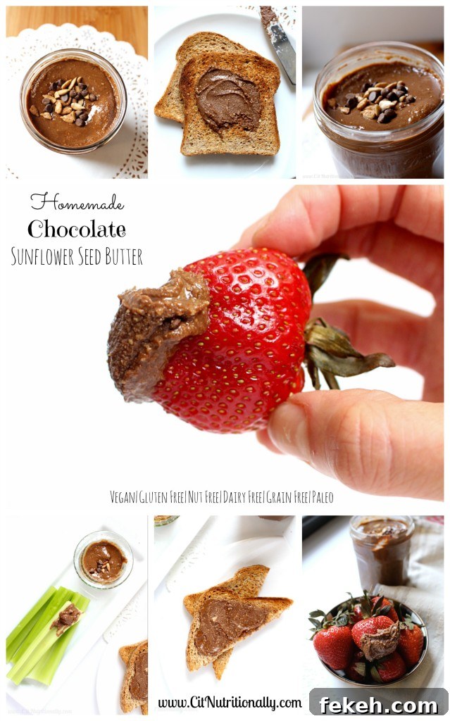 Chocolate Sunflower Seed Spread: Nut-Free Homemade Nutella 6 Homemade Chocolate Sunflower Seed Butter | C it Nutritionally