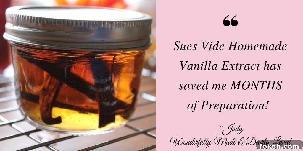 How to Make Rich Homemade Vanilla Extract at Home 4 Sues Vide Homemade Vanilla Extract jar
