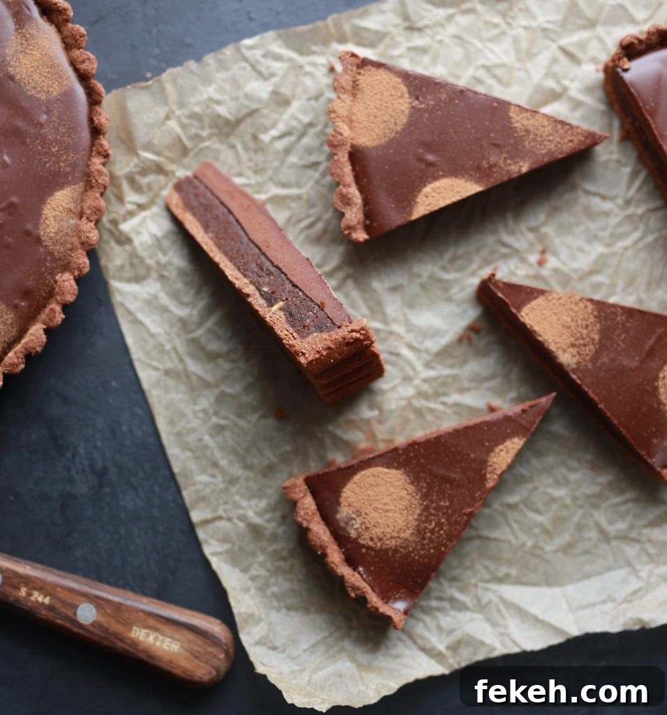 Vegan Gluten-Free Chocolate Caramel Tart Recipe 7 vegan gluten-free chocolate caramel tart