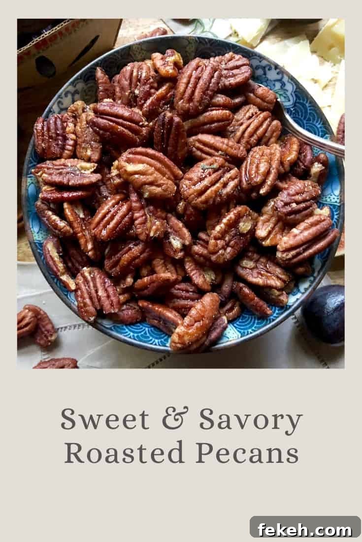 sweet & savory roasted pecans