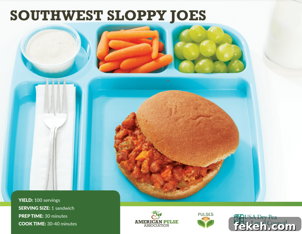 Why Schools Are Turning to Pulses for Nutritious, Versatile Meals 4 Pulses in school meals can replace lunch meat, like in these southwest sloppy joes.