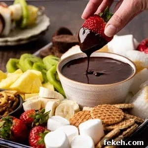 Decadent Chocolate Fondue Recipe for Dipping Fruit & Treats 12 Chocolate Fondue