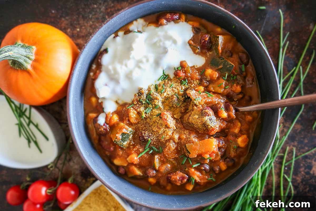 Lectins and Phytates: What to Know on a Gluten-Free Diet 2 bowl of vegan pumpkin chili with a miniature pumpkin on the side