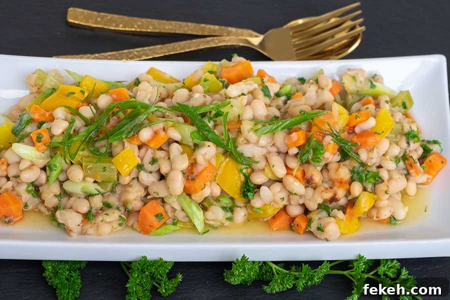 Lectins and Phytates: What to Know on a Gluten-Free Diet 3 instant pot warm white bean salad on a platter