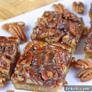 Salted Caramel Pecan Bars Recipe with Crunchy Shortbread 5 Caramel Pecan Bars