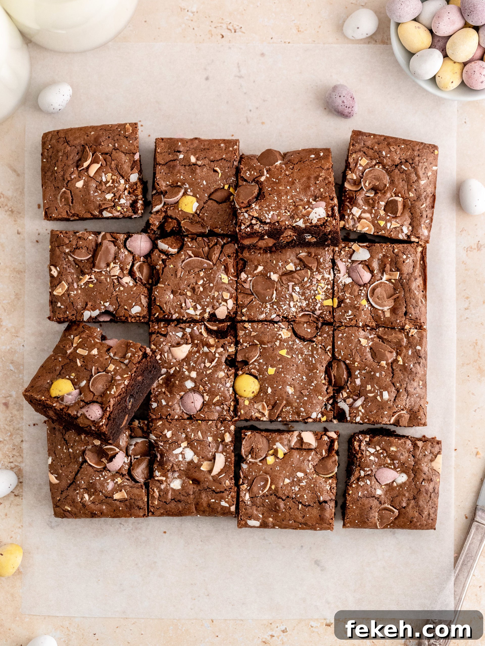 Mini Egg Chocolate Brownies: Festive Spring Dessert Recipe 2 Mini Egg Brownies