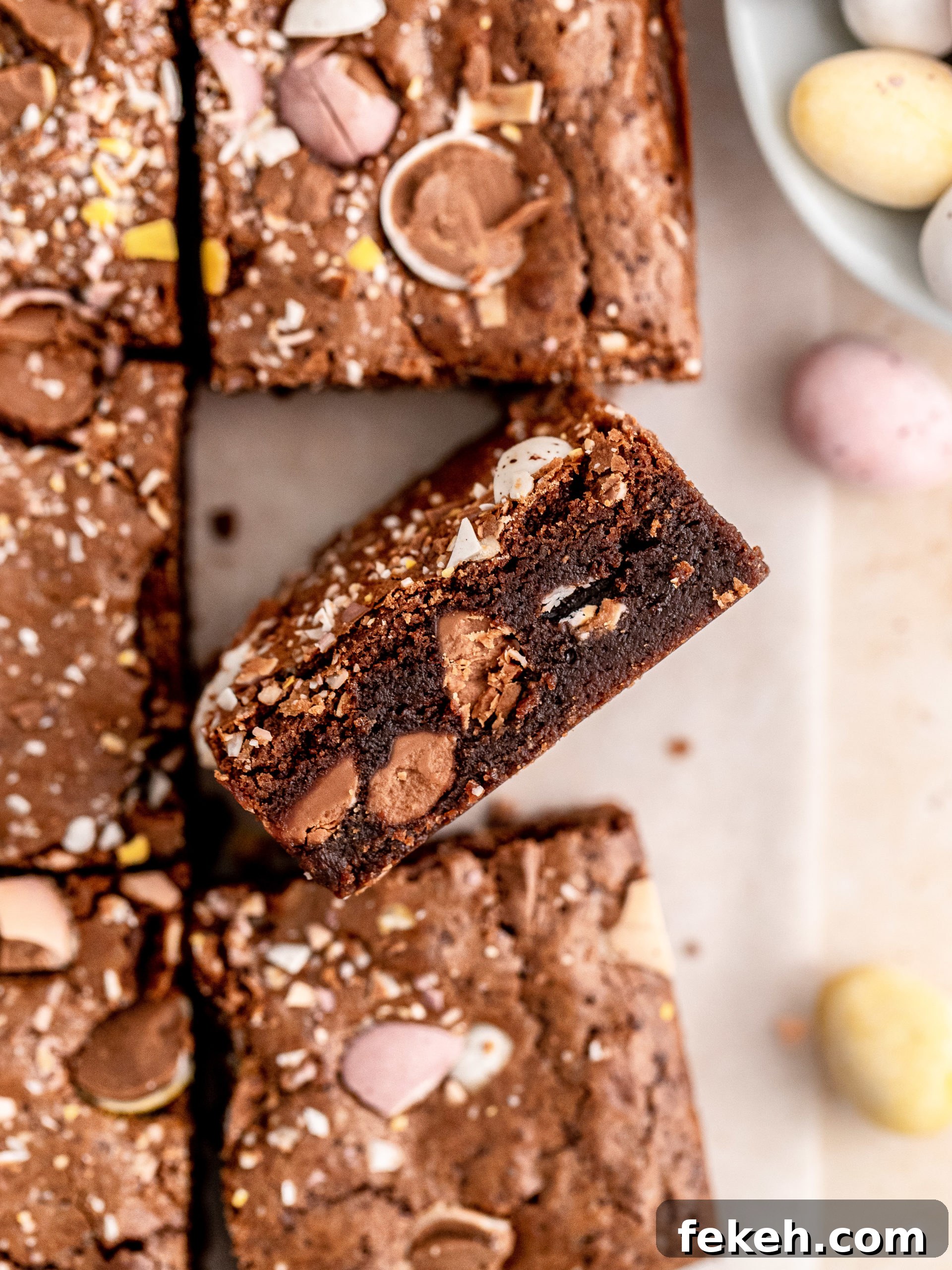 Mini Egg Chocolate Brownies: Festive Spring Dessert Recipe 3 Mini Egg Brownies