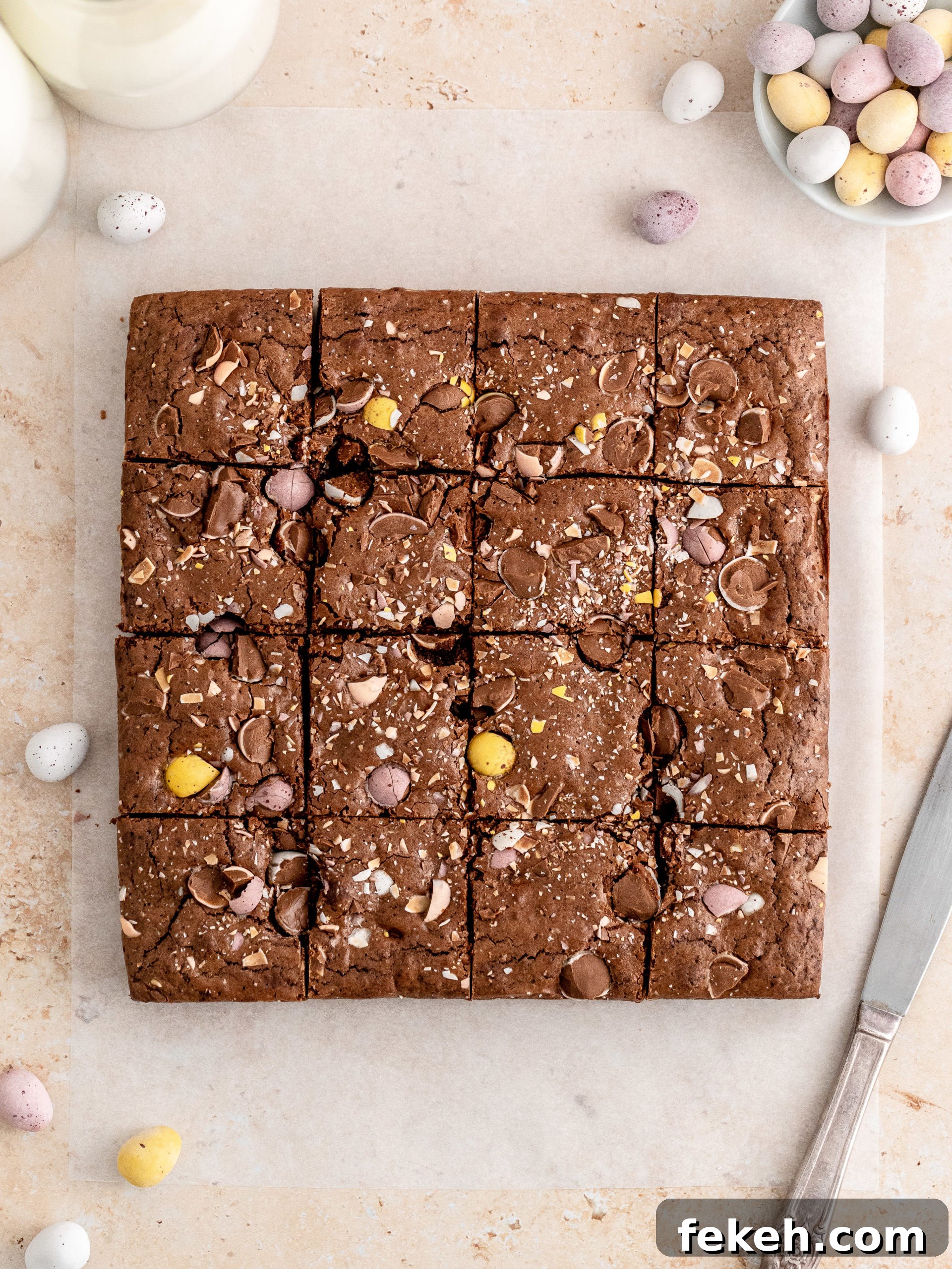 Mini Egg Chocolate Brownies: Festive Spring Dessert Recipe 9 Mini Egg Brownies