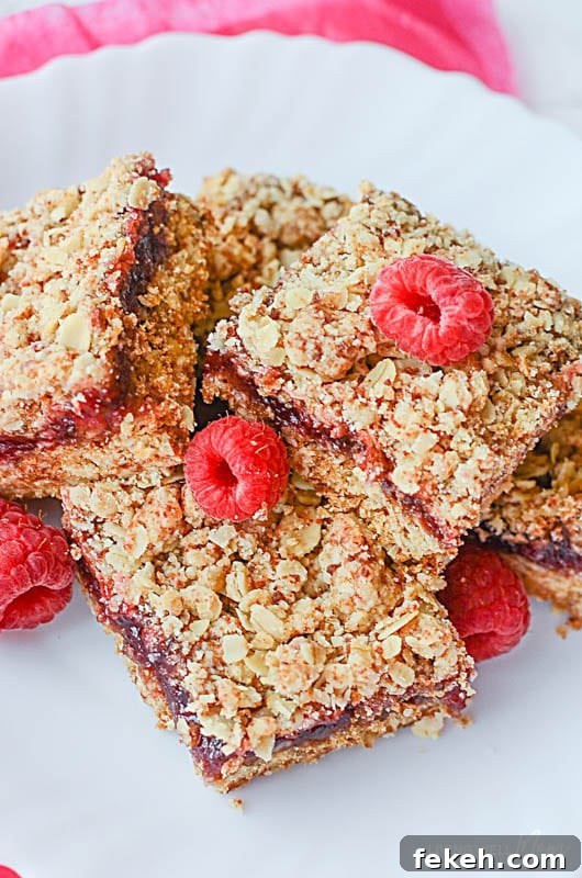 Gluten free raspberry crumble bars recipe