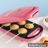 Pink Babycakes Pie Pop Maker that Makes 6 Pie Pops or Small Pies or Ravioli