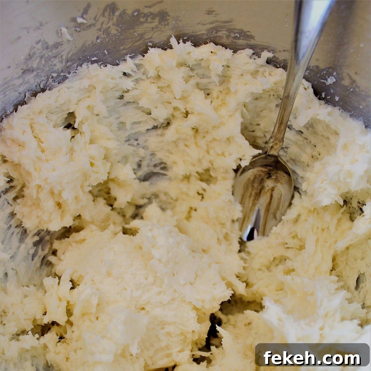 dough in mixing bowl