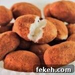 irish potato candy in white pedestal dish