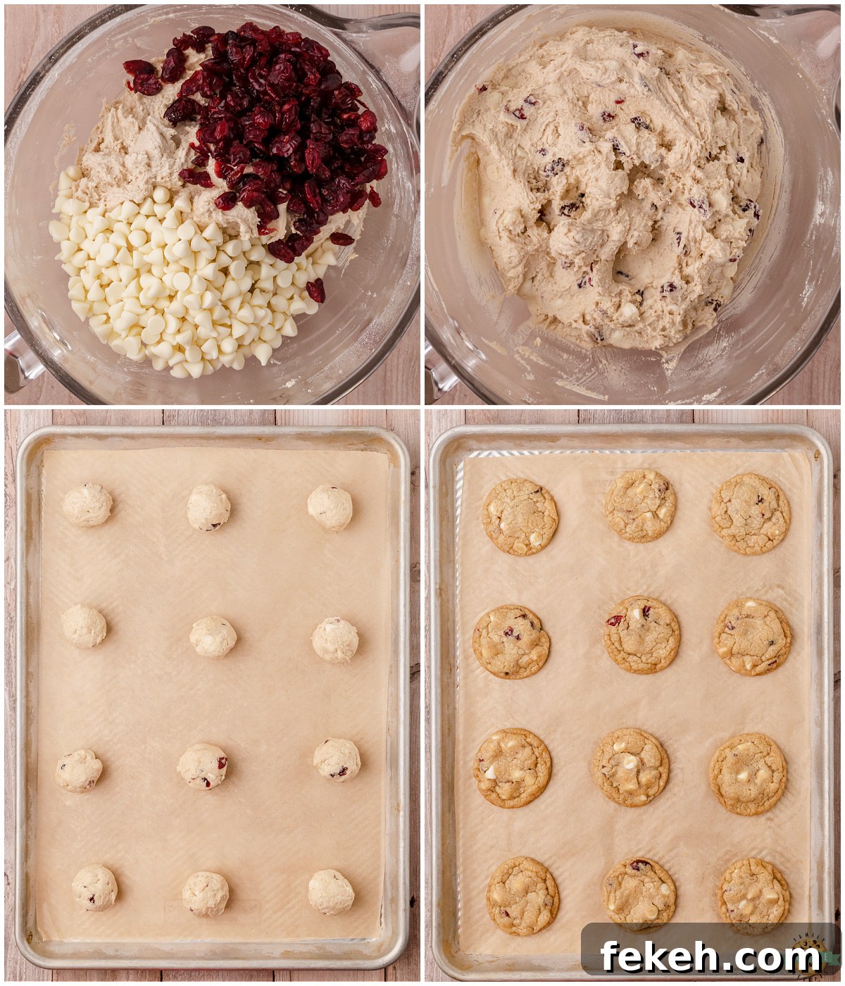 White Chocolate Cranberry Cookies Recipe for Holiday Baking 3 how to make chewy white chocolate cranberry cookies