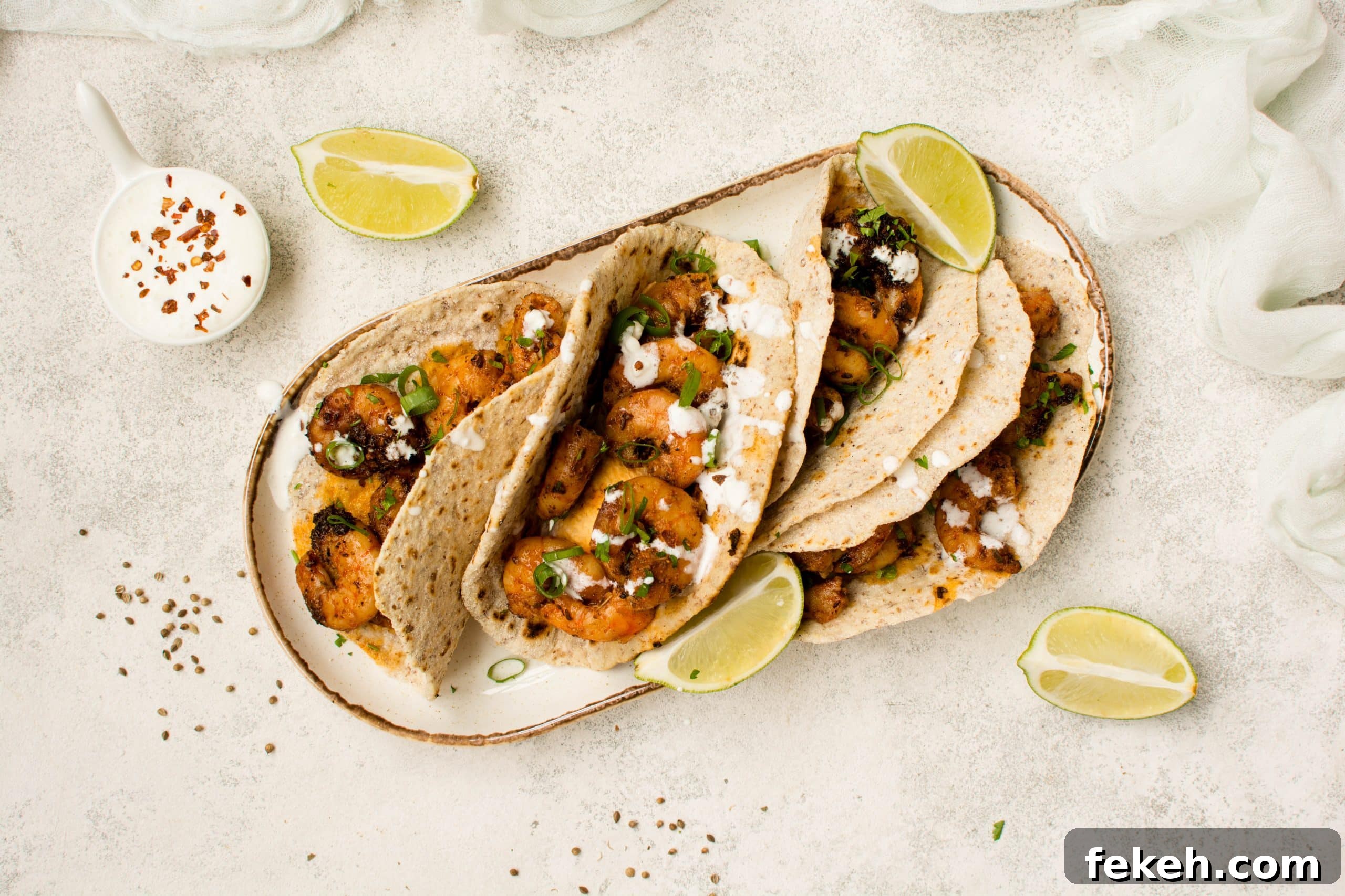 Blackened Shrimp Recipe: Cajun-Style Pan-Seared Shrimp 5 Tortilla Served Top