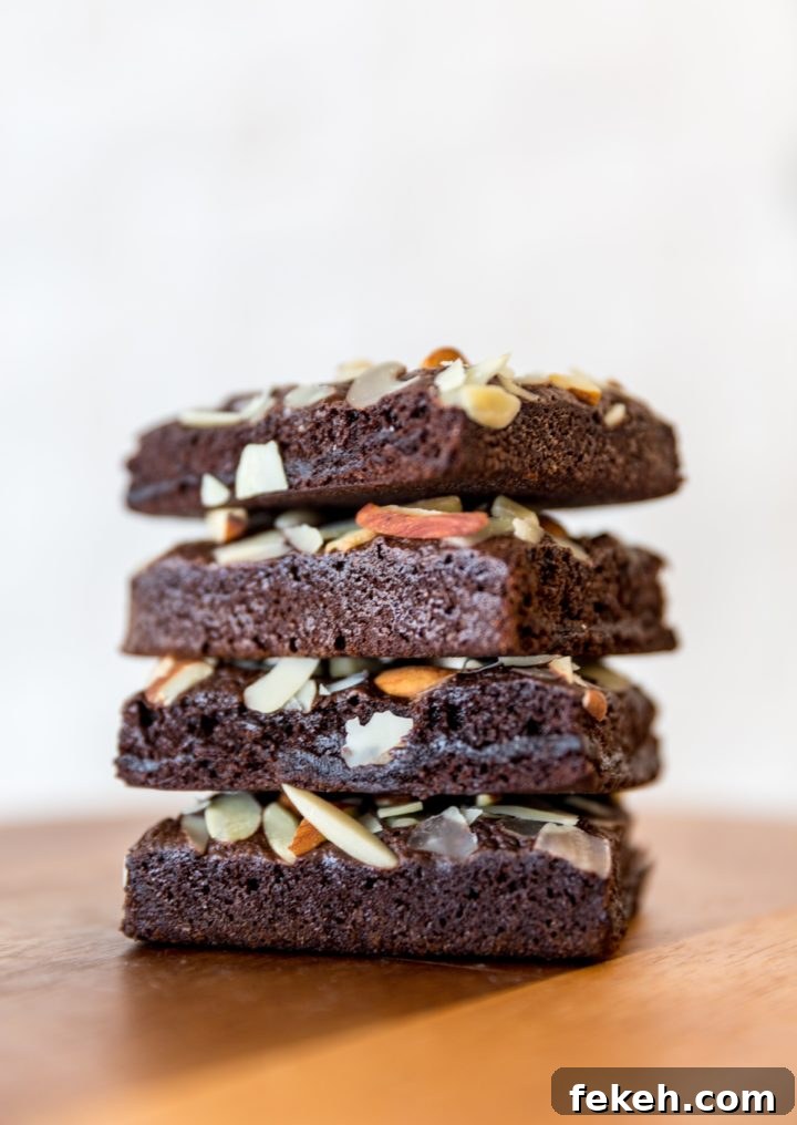 Low-Carb Almond Flour Brownies — Vegan, Keto, Paleo & Gluten-Free 2 Low Carb Brownies recipe - Keto, Vegan, Paleo and Gluten-Free No Added Sugar - recipe by Christy Brissette media registered dietitian nutritionist President of 80 Twenty Nutrition in Chicago