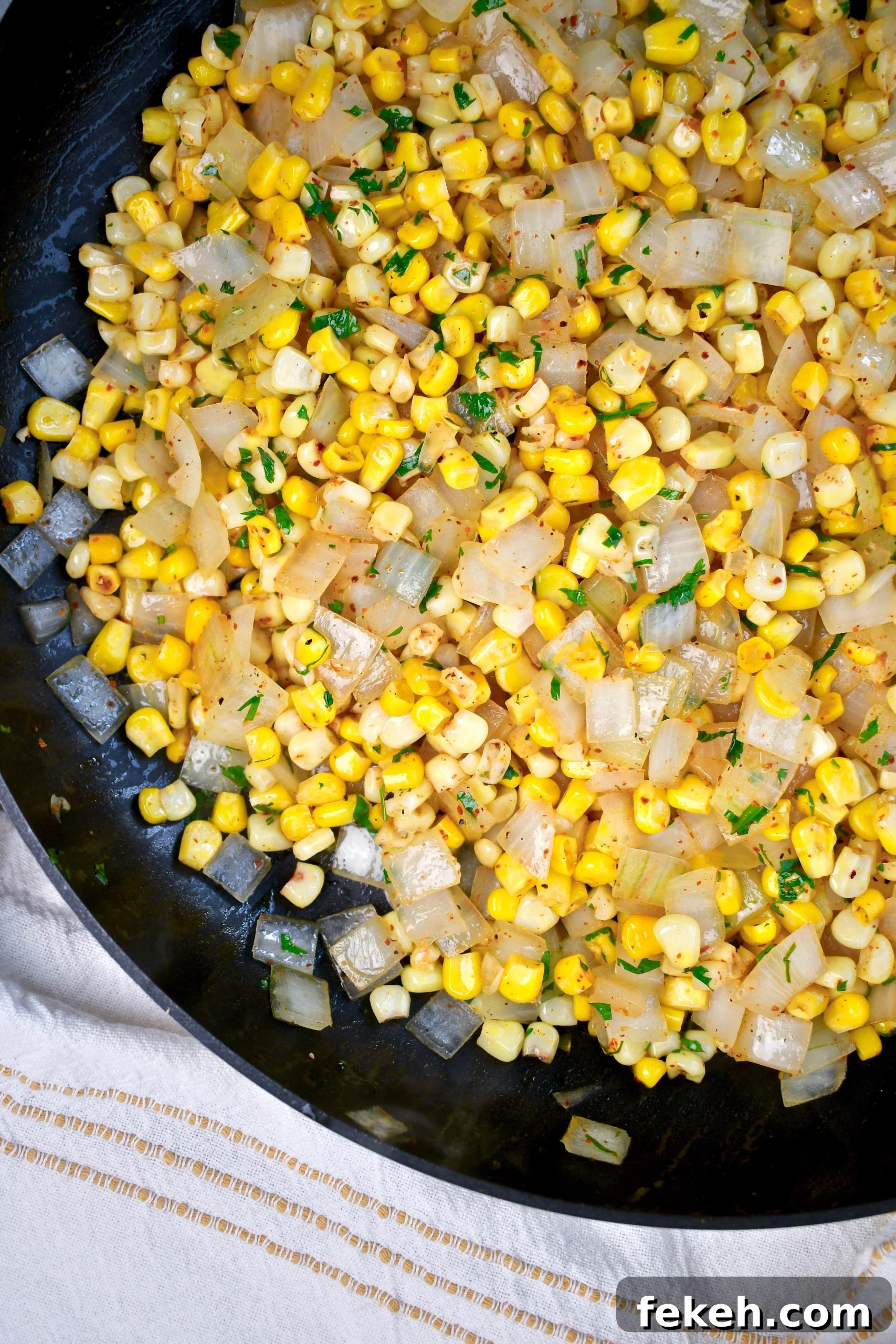 Creamy Chicken Enchilada Casserole Topped with Mexican Street Corn 4 Mexican Street Corn Topper