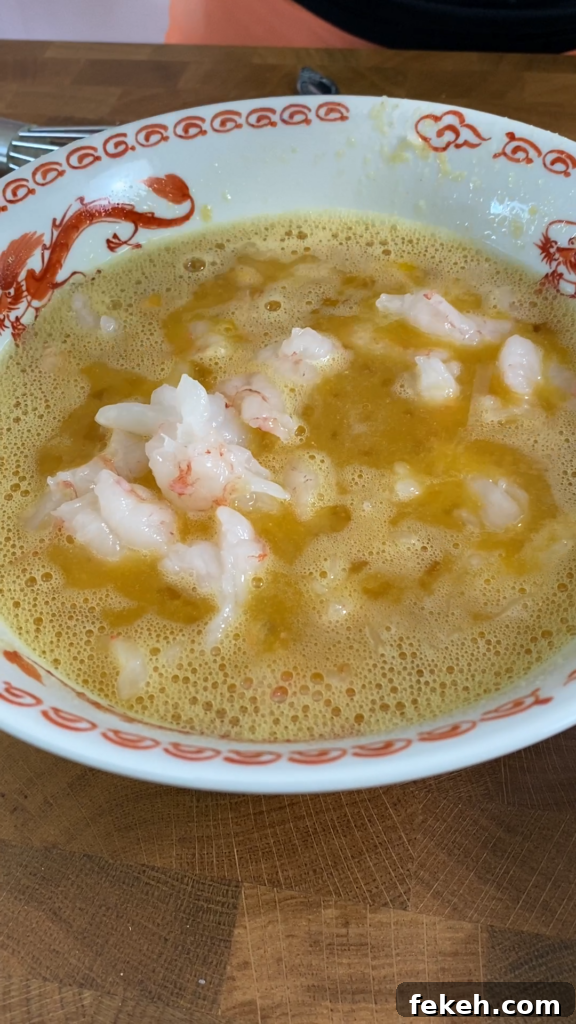 Savory Shrimp Omelette Recipe for Brunch or Quick Dinner 4 Shrimp mixed with eggs