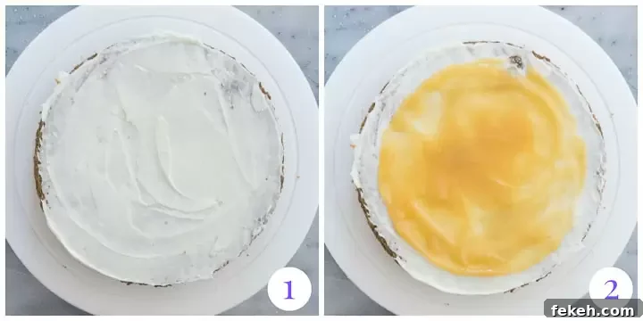 how to assemble cake