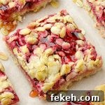 Healthy Breakfast Strawberry Oatmeal Bars - Featured Image