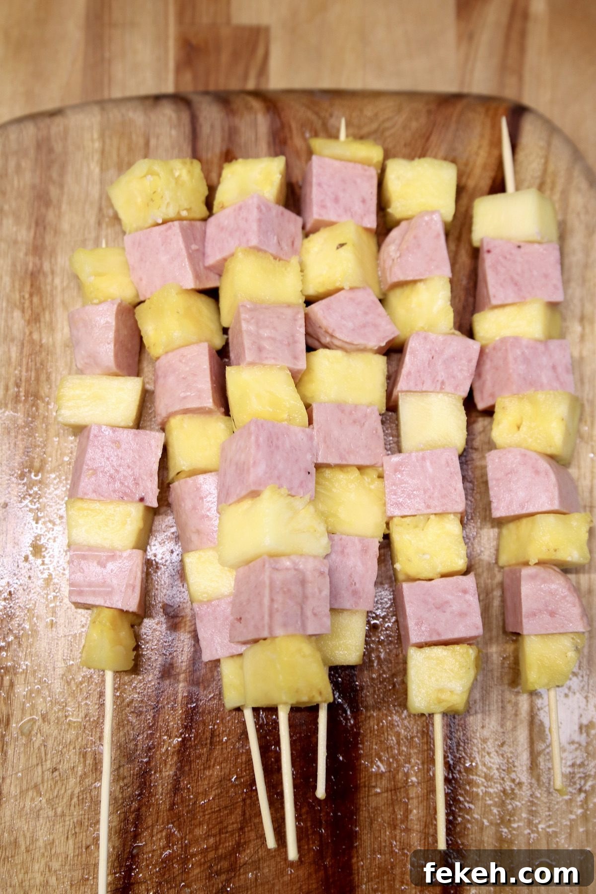 How to grill spam Spam and pineapple skewers