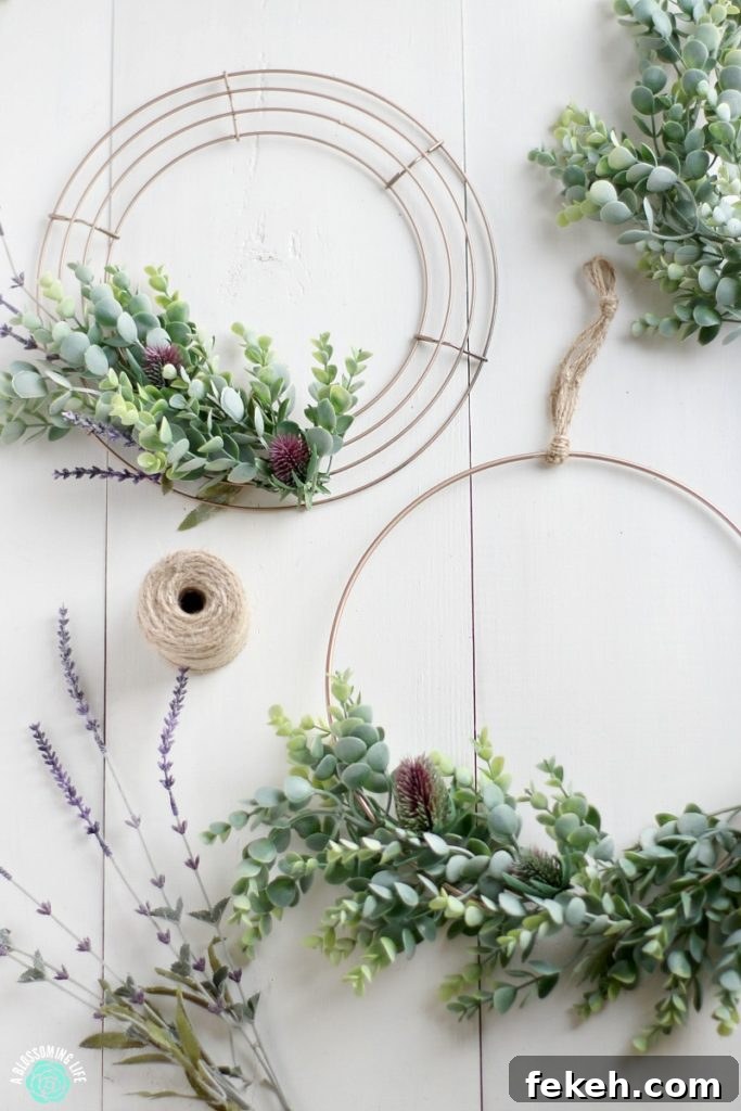 Finished minimal wreath