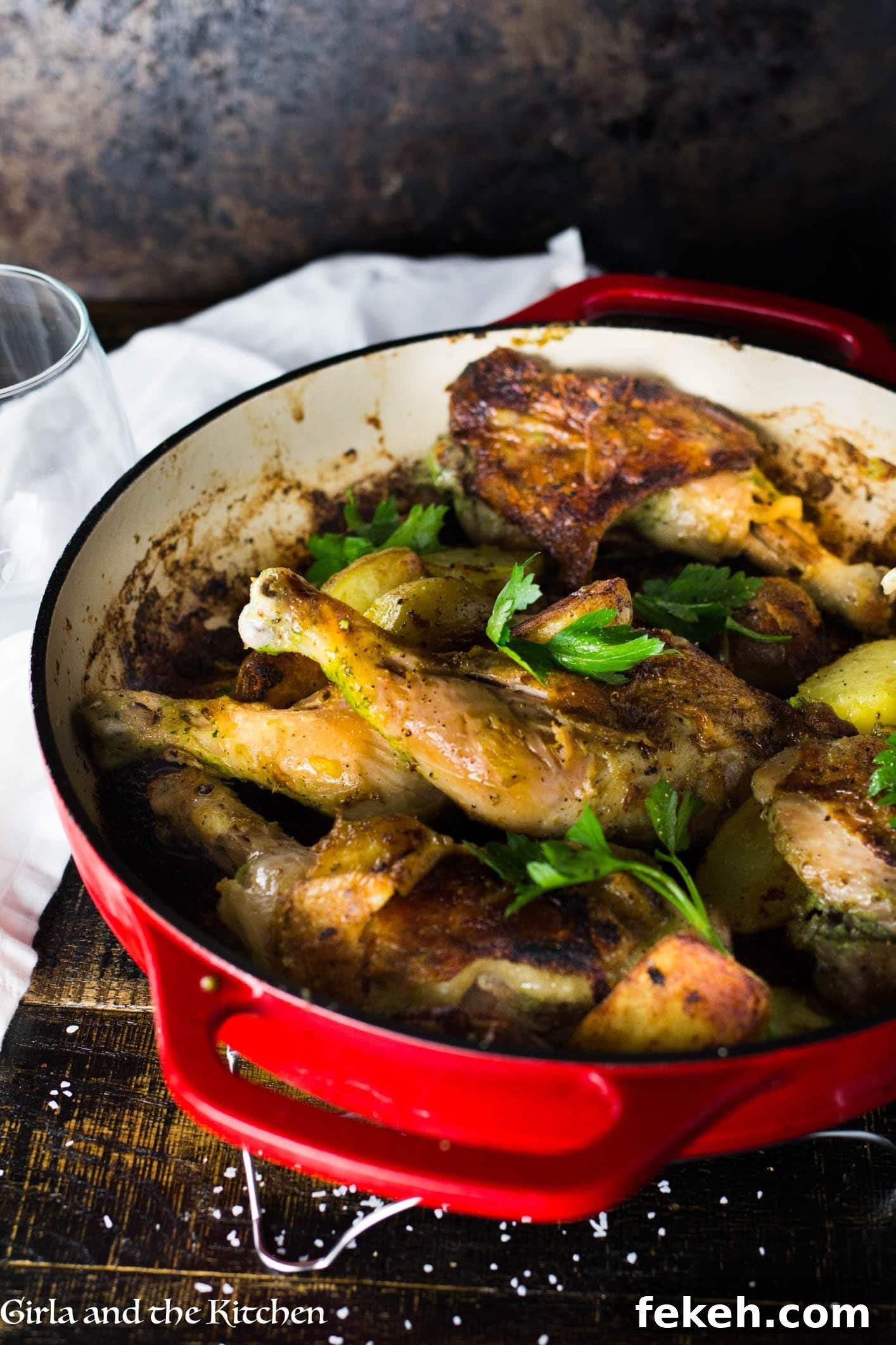 One Pot Garlic Chicken and Potatoes