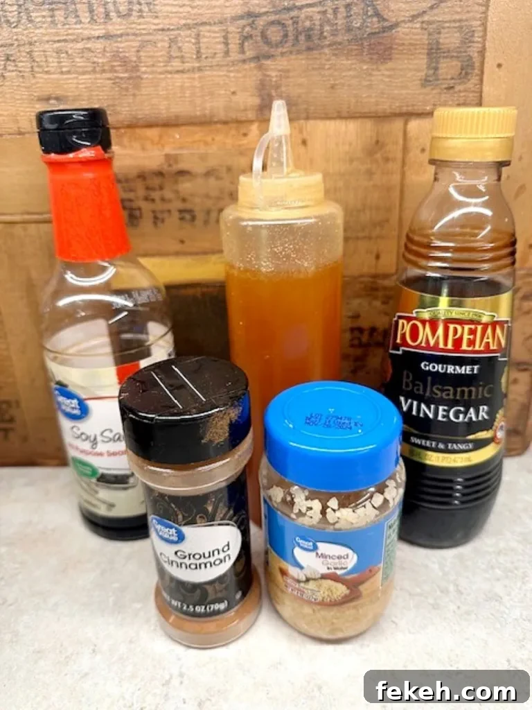 Slow Cooker Pork Tenderloin Recipe the Whole Family Will Love 3 Honey, soy sauce, balsamic vinegar, cinnamon and garlic — simple pantry staples for the glaze
