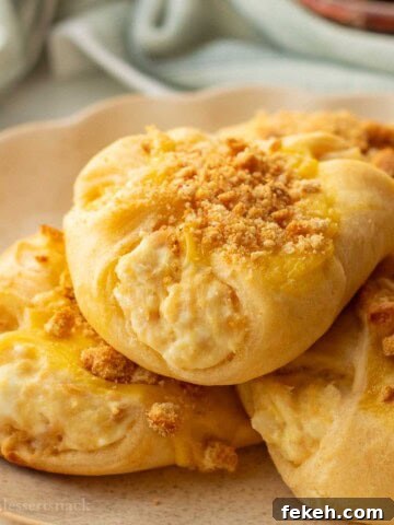 Baked chicken roll ups on white plate.