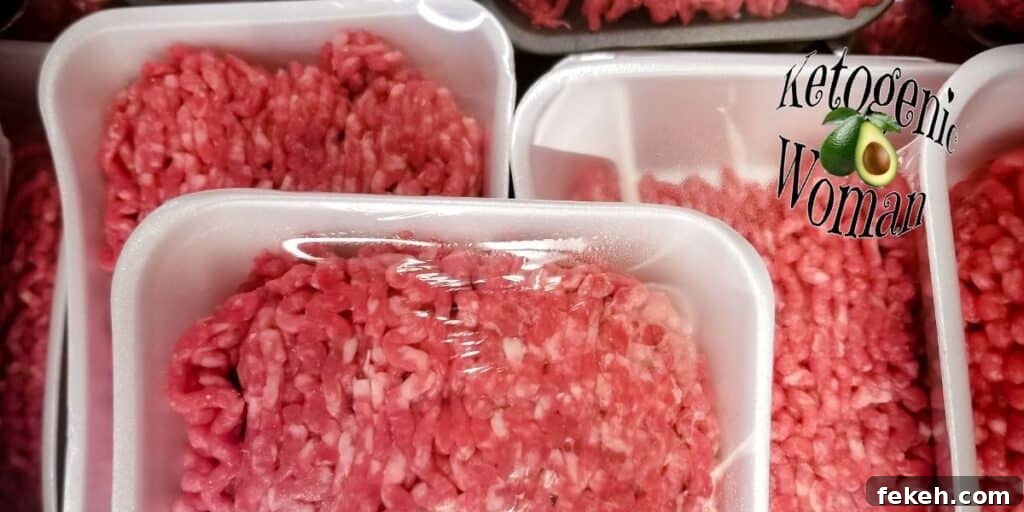 Low-Carb Ground Beef Recipes for Keto Meals 2 packs of grocery store ground beef