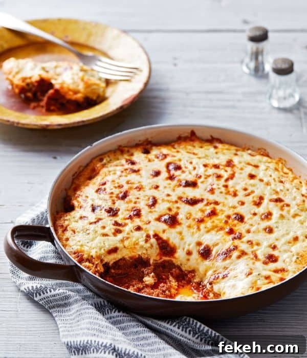 Keto Lasagna in Skillet