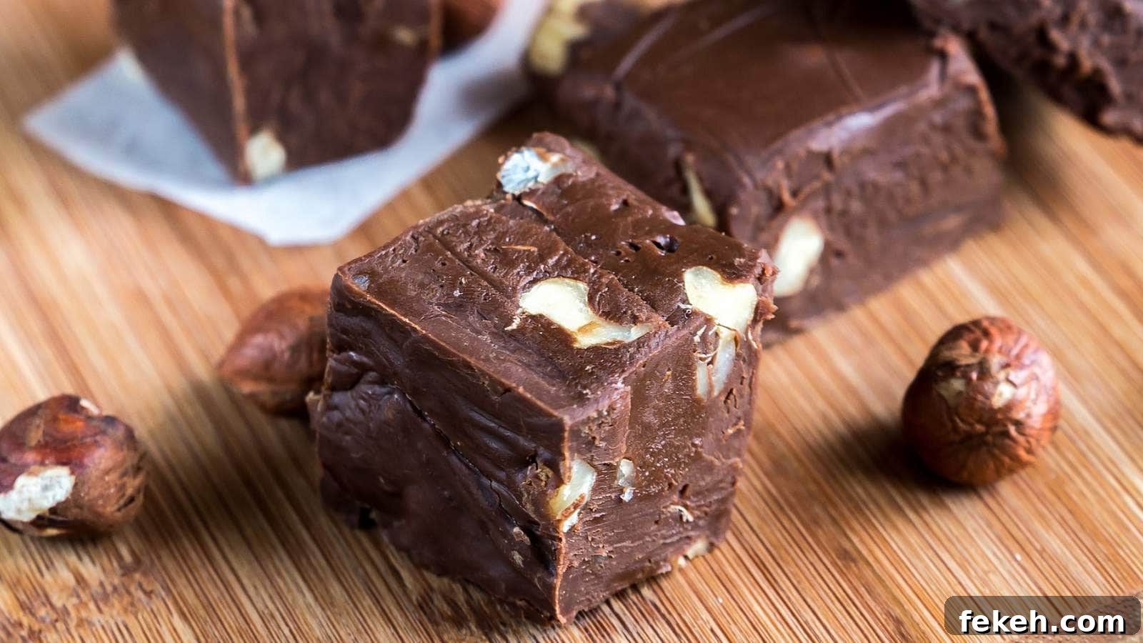 19 Kid-Approved Recipes Kids Beg For (Parents Love Them Too) 12 A picture of Nutella fudge bites on wooden cutting board.