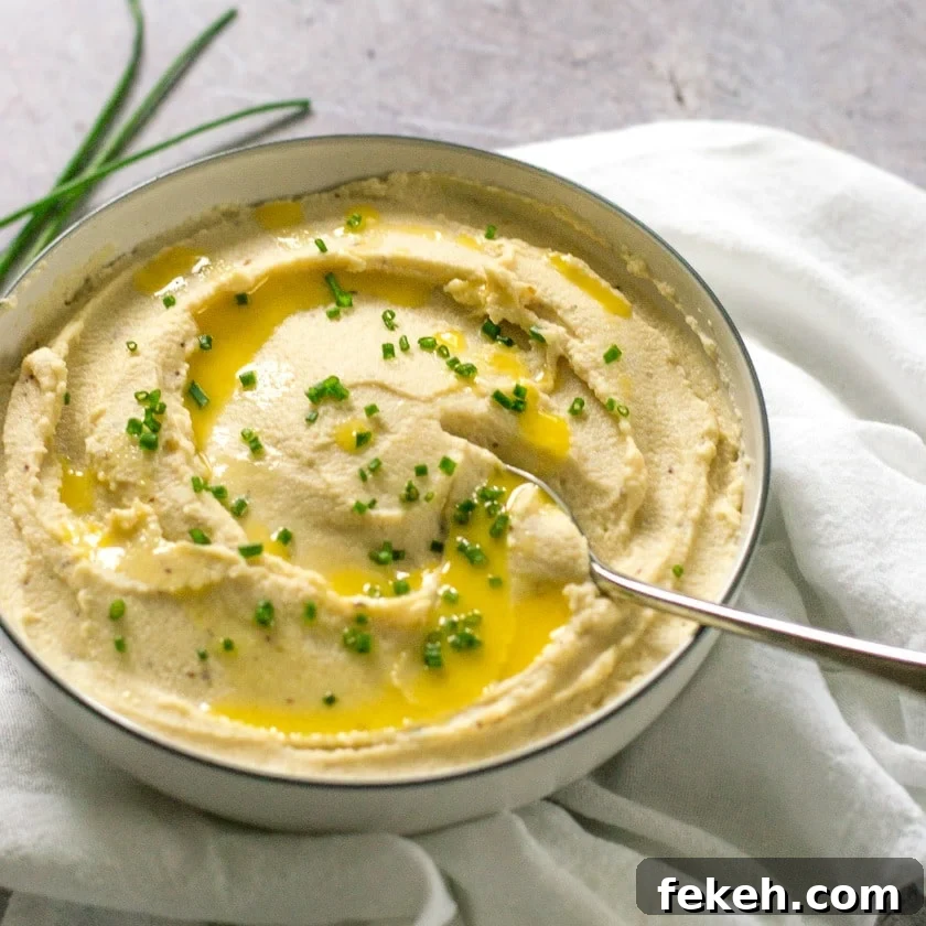 Quick Microwave Vegan Cauliflower Mash Recipe in 10 Minutes 7 Easy Vegan Cauliflower Mash