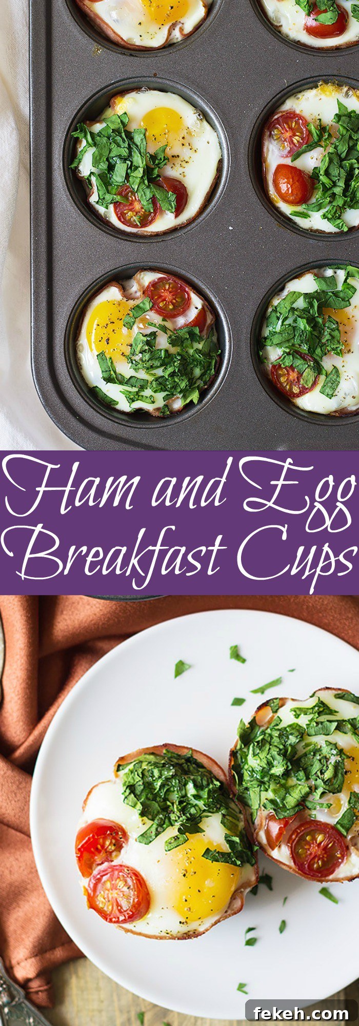 Cheesy Ham and Egg Breakfast Cups for Busy Mornings 6 These Ham and Egg Breakfast Cups are an easy recipe that will delight the whole family! | www.countrysidecravings.com