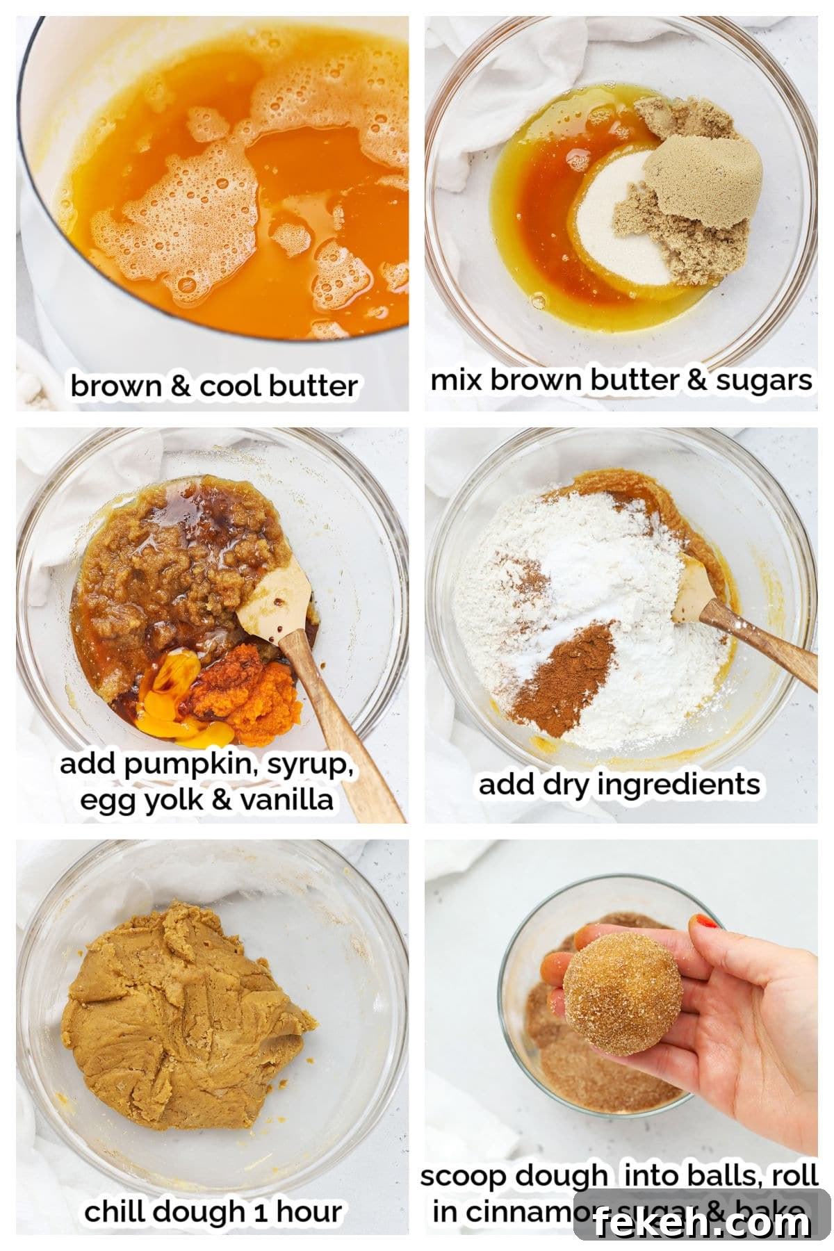 Gluten-Free Pumpkin Snickerdoodle Cookies for Fall Baking 4 making gluten-free pumpkin snickerdoodles step by step